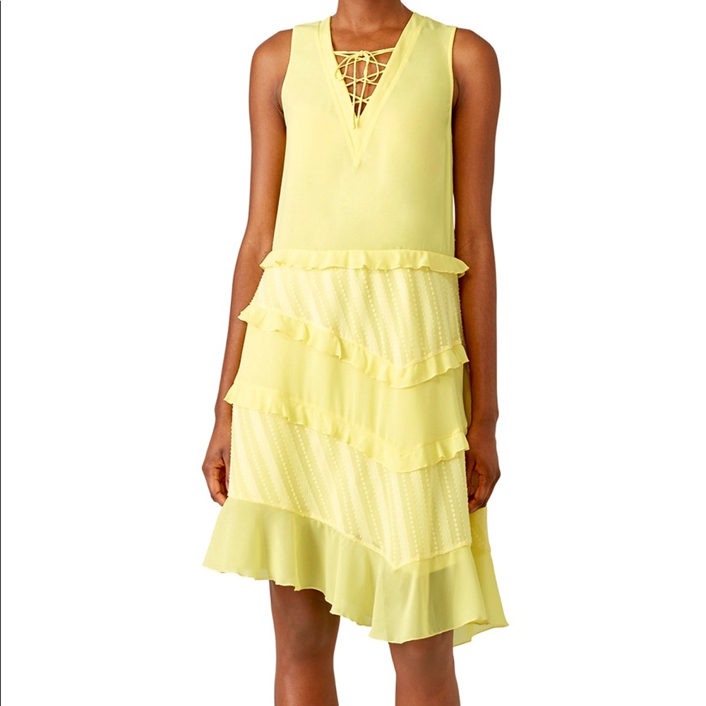 THREE FLOOR Lemon Ruffle Dress